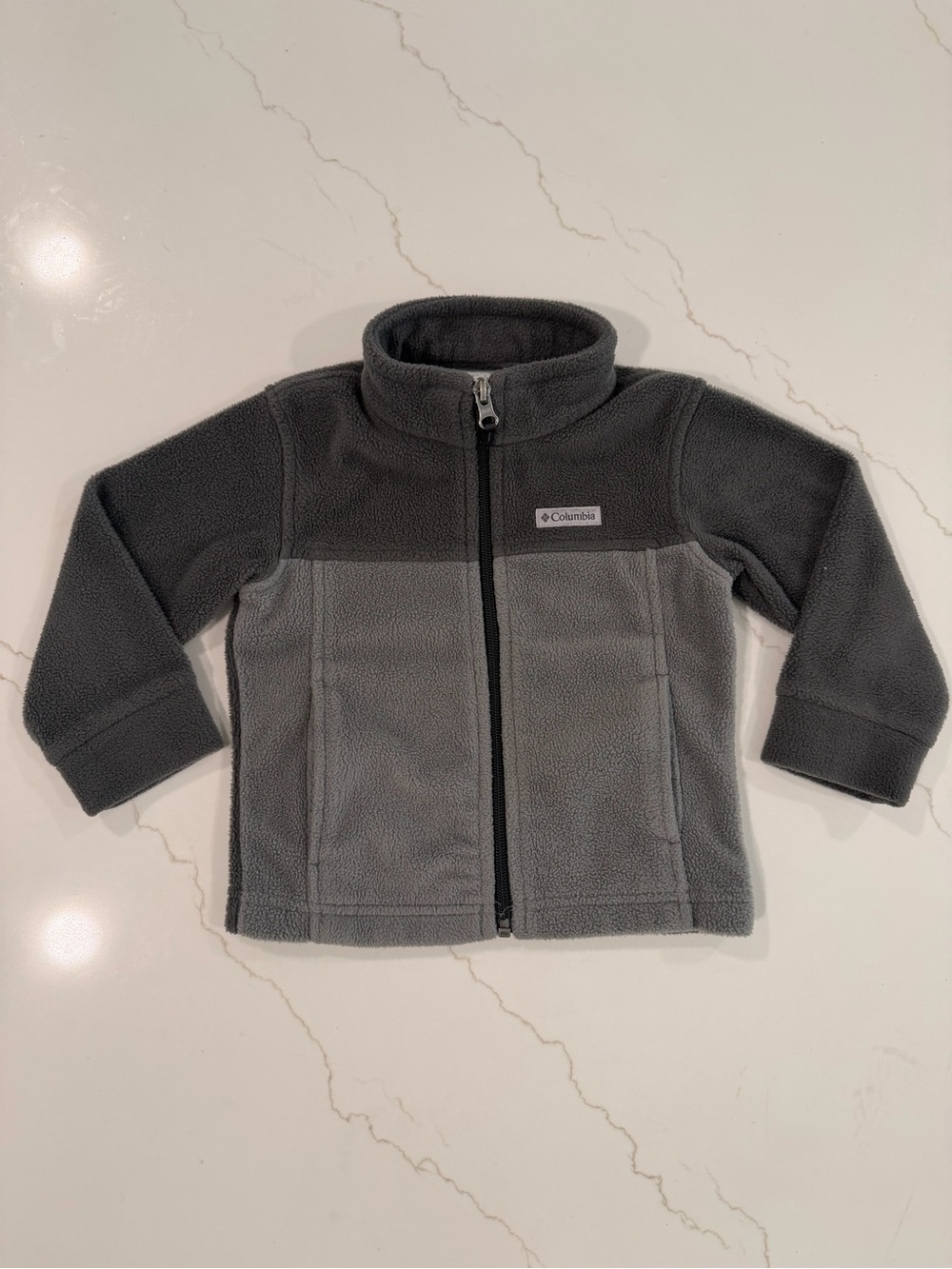 Columbia Grey Two-Tone Fleece Jacket